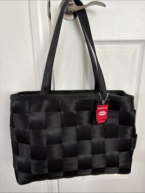 Harveys Black Woven Tote Bag